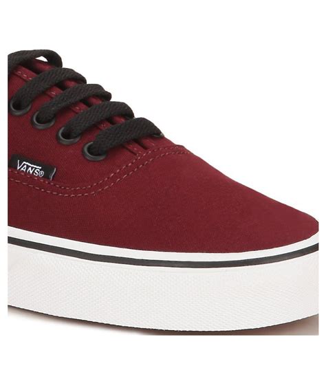 maroon color sneakers